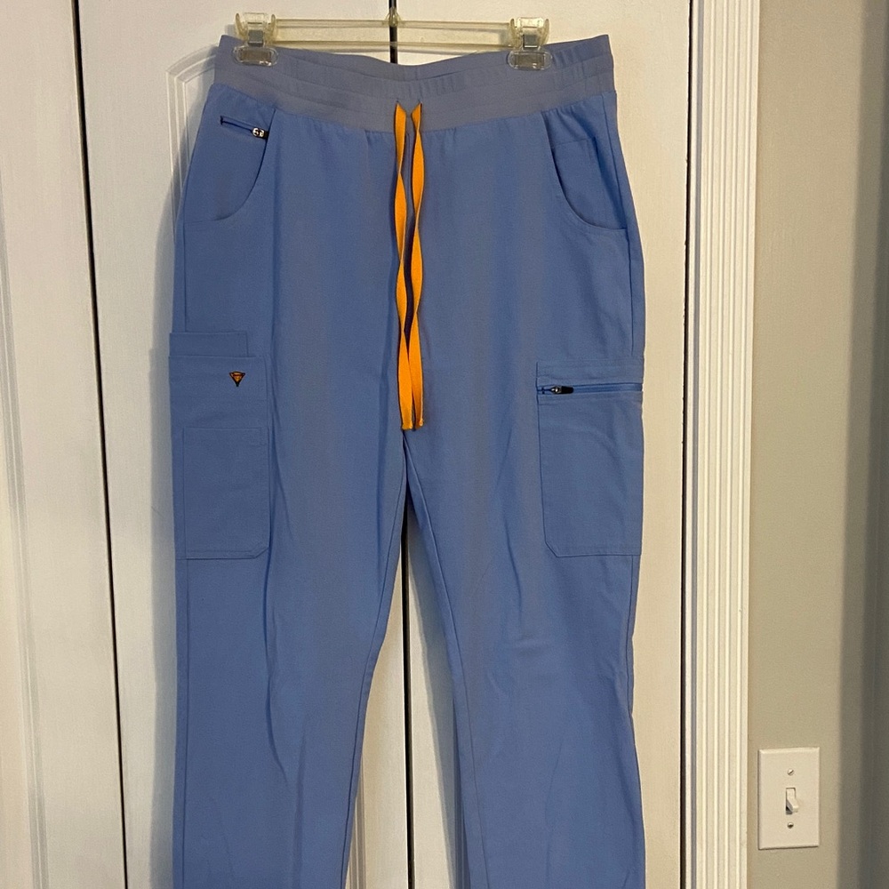 Women’s Ceil Blue Poppy Scrub Pants